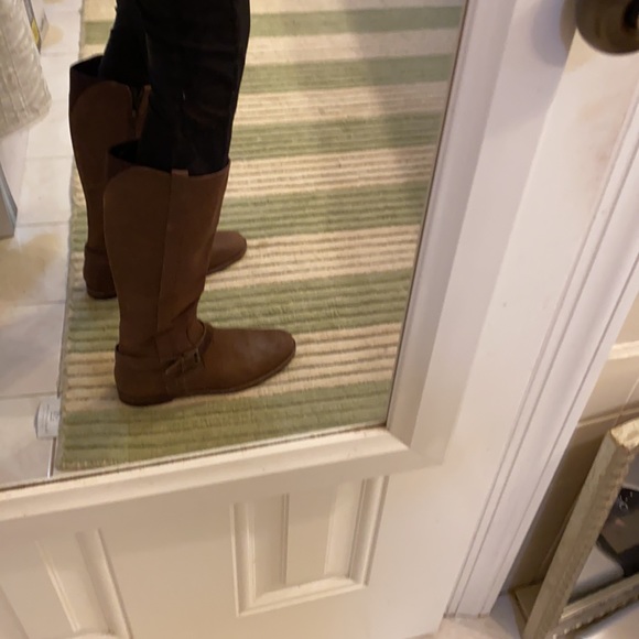 Cole Haan Leather  Nike Air Tall Riding Boots  10 - Picture 11 of 14